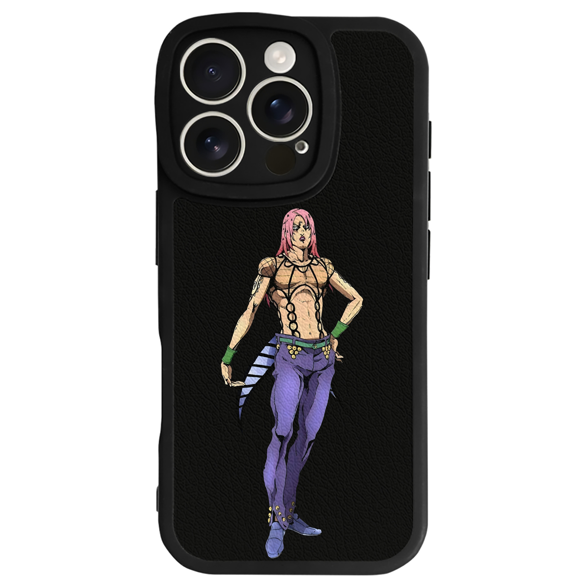 （画像用） ジョジョの奇妙な冒険 ビネガー?ドッピオ JoJo's Bizarre Adventure Vinegar Doppio 【iPhone 16シリーズ対応】シリコンスマホケース（レザー調） 材質：シリコン